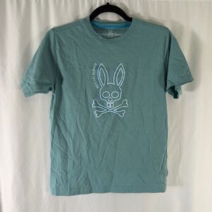 Psycho Bunny T-Shirt Boys XL Blue Short Sleeve Crewneck Graphic Print